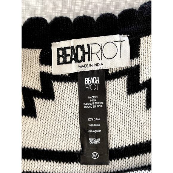 Beach Riot Sz M James Knit Dress Mini Cotton Stretch Bodycon Vacation Cover-Up - Picture 11 of 11